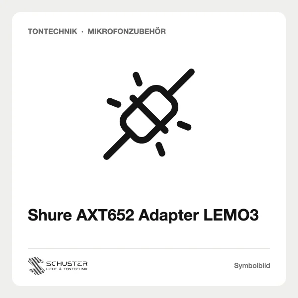 Shure AXT652 Adapter LEMO3
