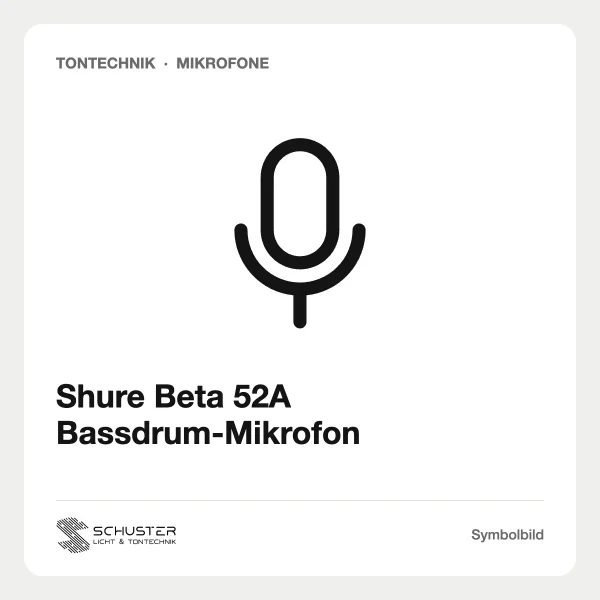 Shure Beta 52A Bassdrum-Mikrofon