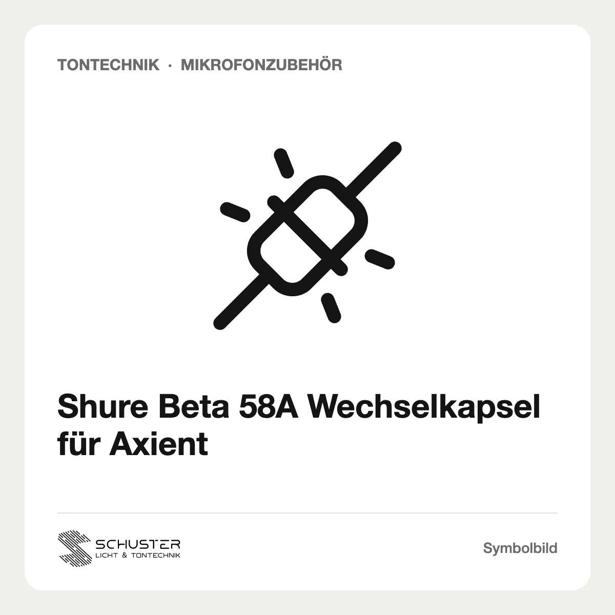 Shure Beta 58A Wechselkapsel für Axient