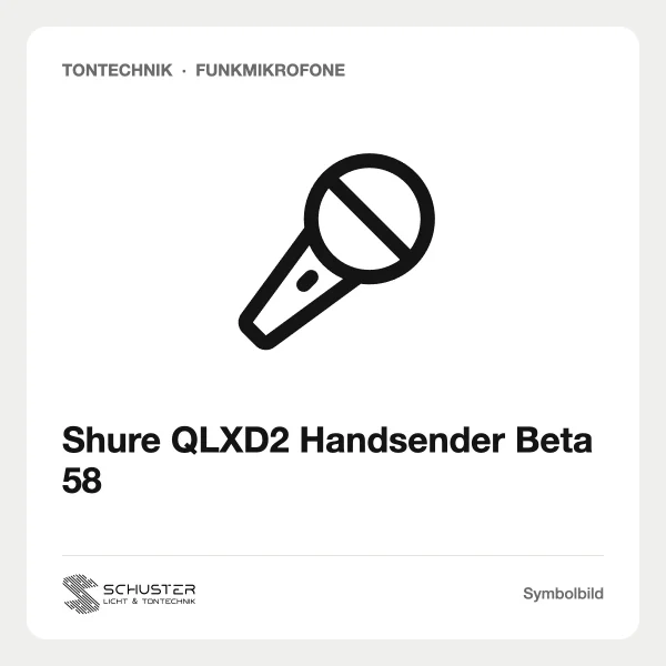 Shure QLXD2 Handsender Beta 58