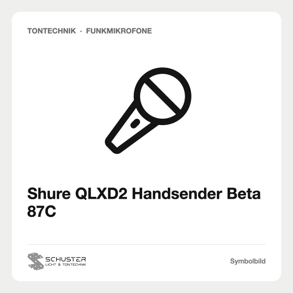 Shure QLXD2 Handsender Beta 87C