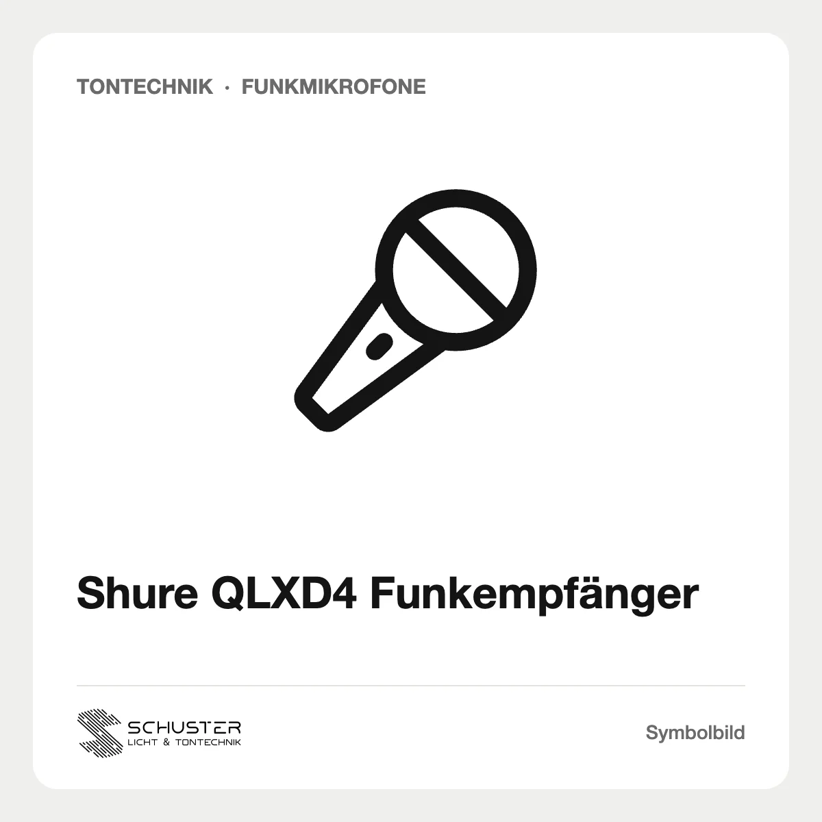 Shure QLXD4 Funkempfänger