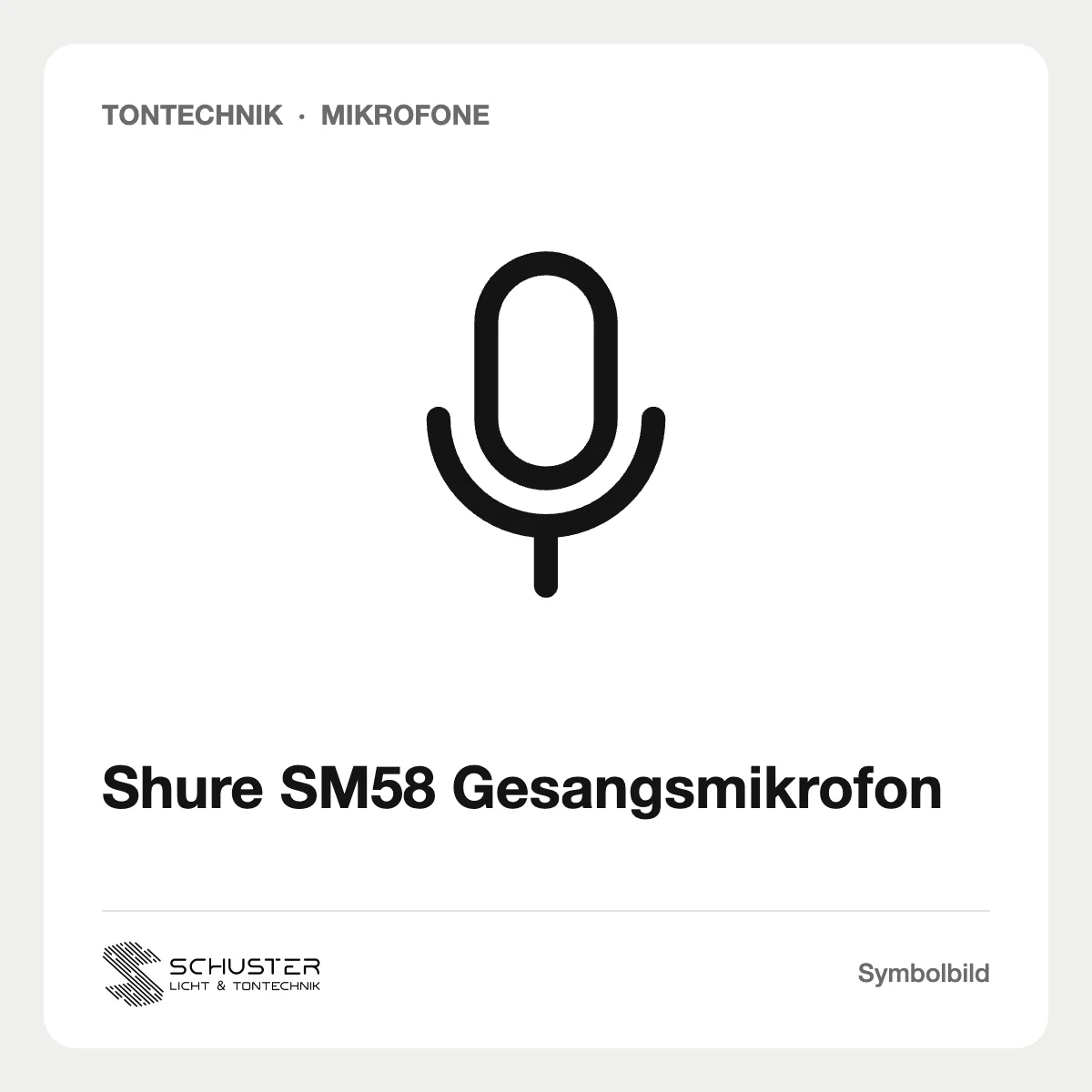 Shure SM58 Gesangsmikrofon