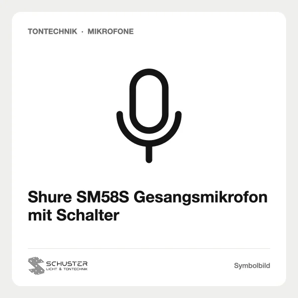 Shure SM58S Gesangsmikrofon mit Schalter