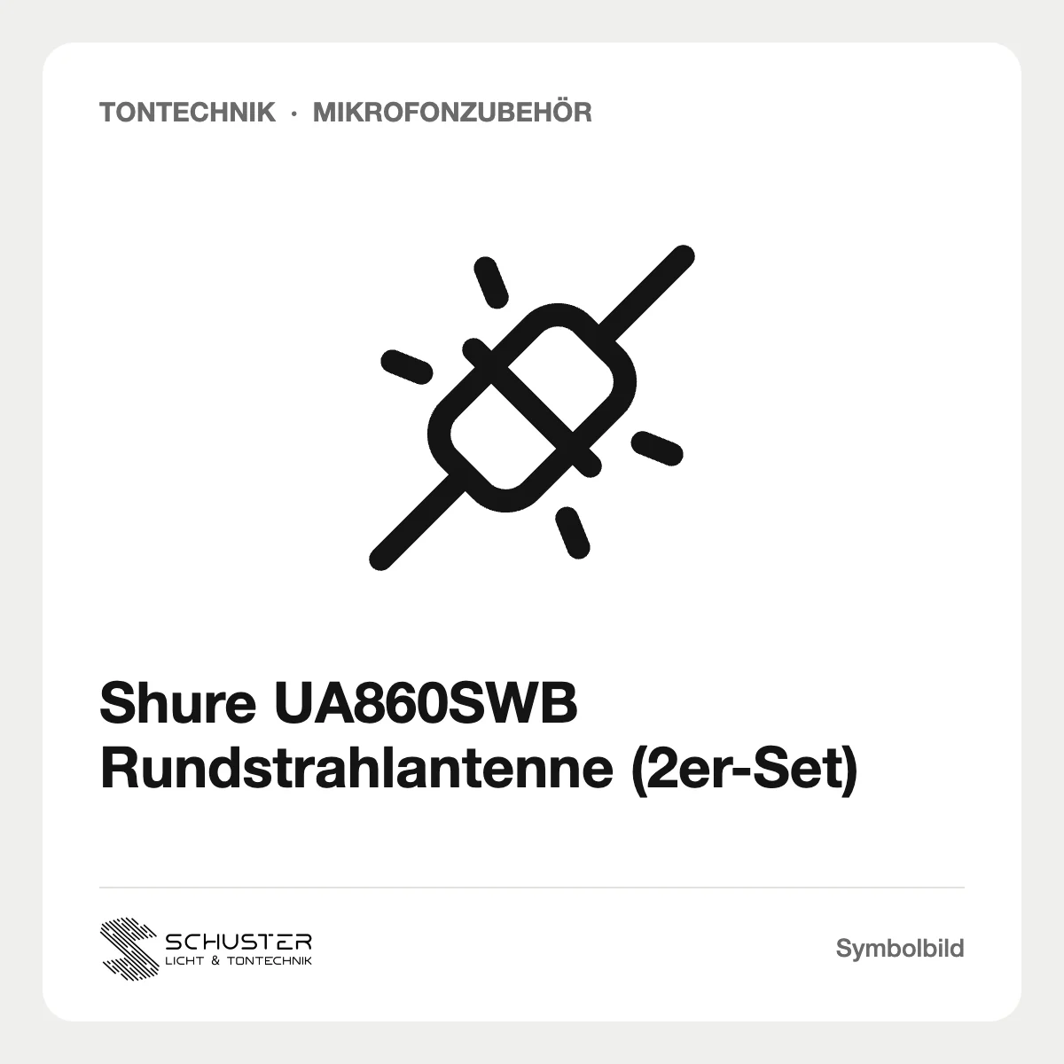 Shure UA860SWB Rundstrahlantenne (2er-Set)