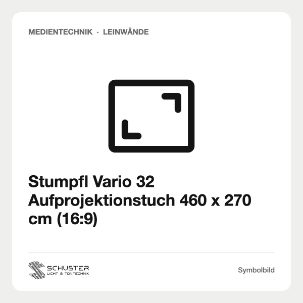 Stumpfl Vario 32 Aufprojektionstuch 460 x 270 cm (16:9)