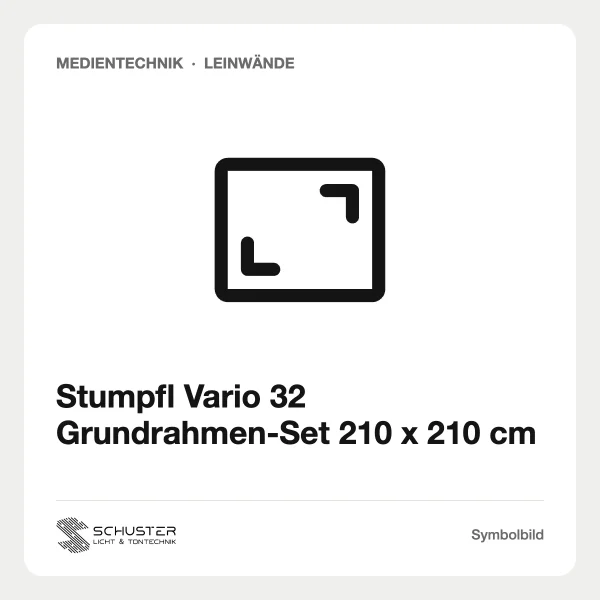 Stumpfl Vario 32 Grundrahmen-Set 210 x 210 cm