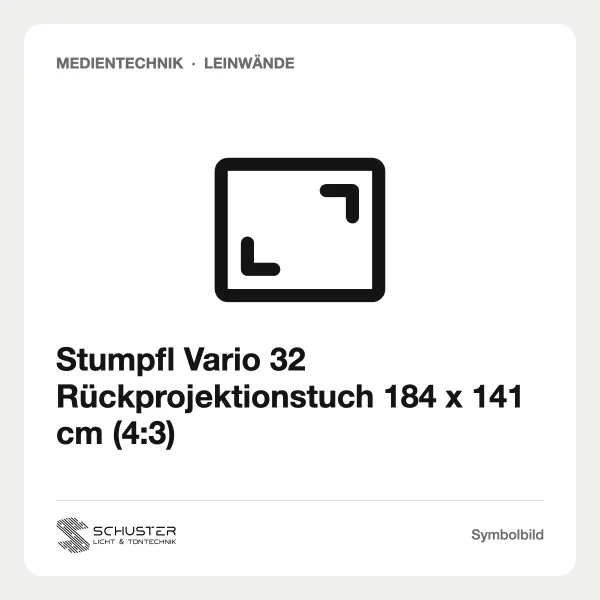 Stumpfl Vario 32 Rückprojektionstuch 184 x 141 cm (4:3)