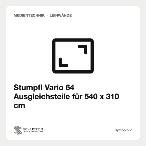 Stumpfl Vario 64 Ausgleichsteile für 540 x 310 cm