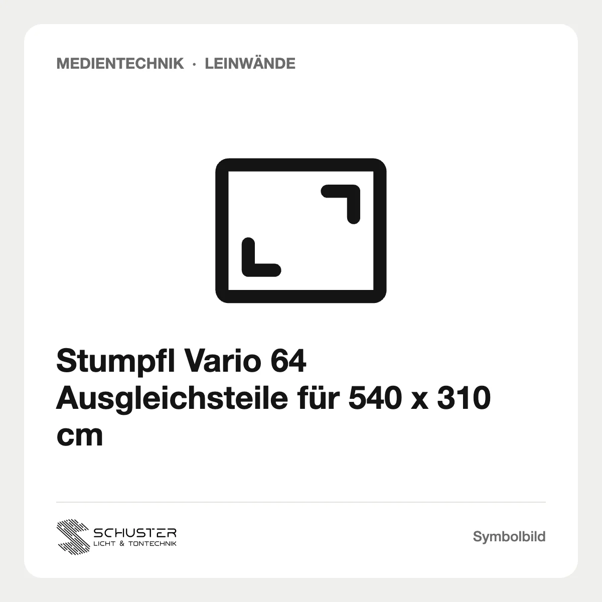 Stumpfl Vario 64 Ausgleichsteile für 540 x 310 cm