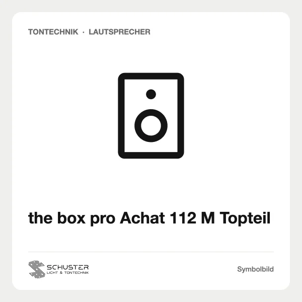 the box pro Achat 112 M Topteil