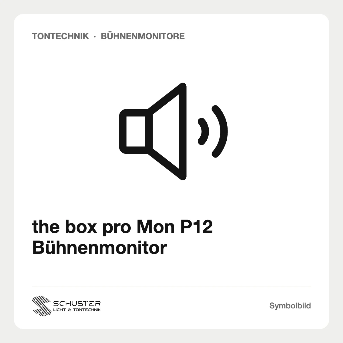 the box pro Mon P12 Bühnenmonitor
