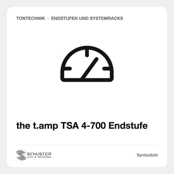 the t.amp TSA 4-700 Endstufe