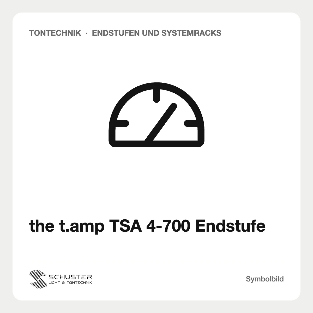 the t.amp TSA 4-700 Endstufe